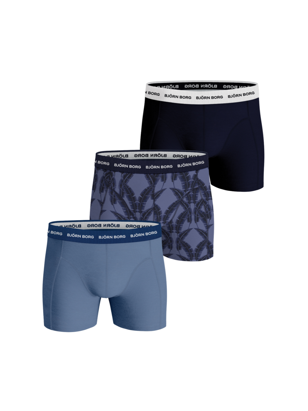 3-Pack Blå Björn Borg Boxer Shorts