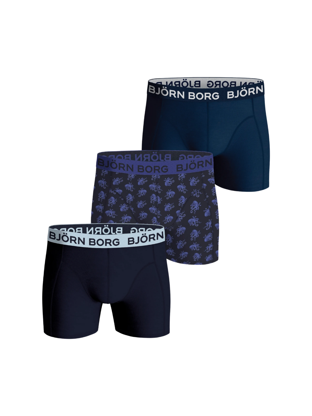 3-pack blå Björn Borg Boxershorts för pojkar