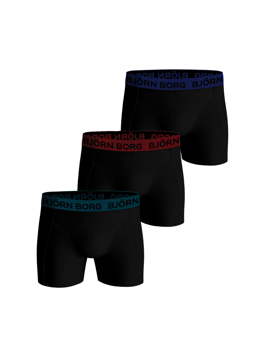 3-pack svart Björn Borg Boxershorts för pojkar