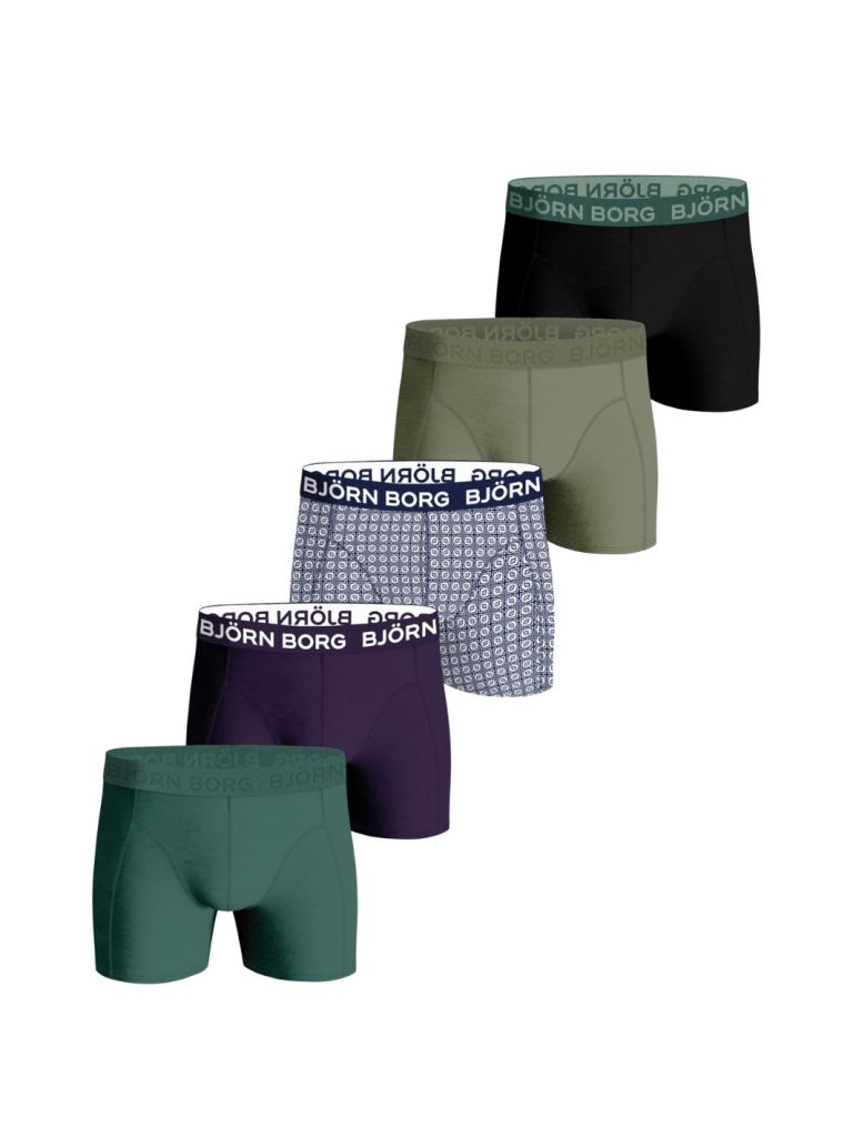 5 - Pack Björn Borg Boxer Shorts Multi Farver XL Björn Borg