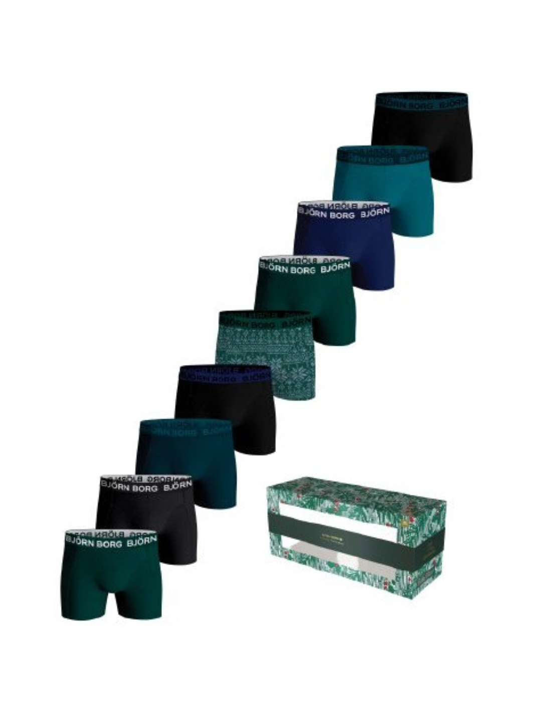 9-pack Björn Borg boxershorts med nyanser