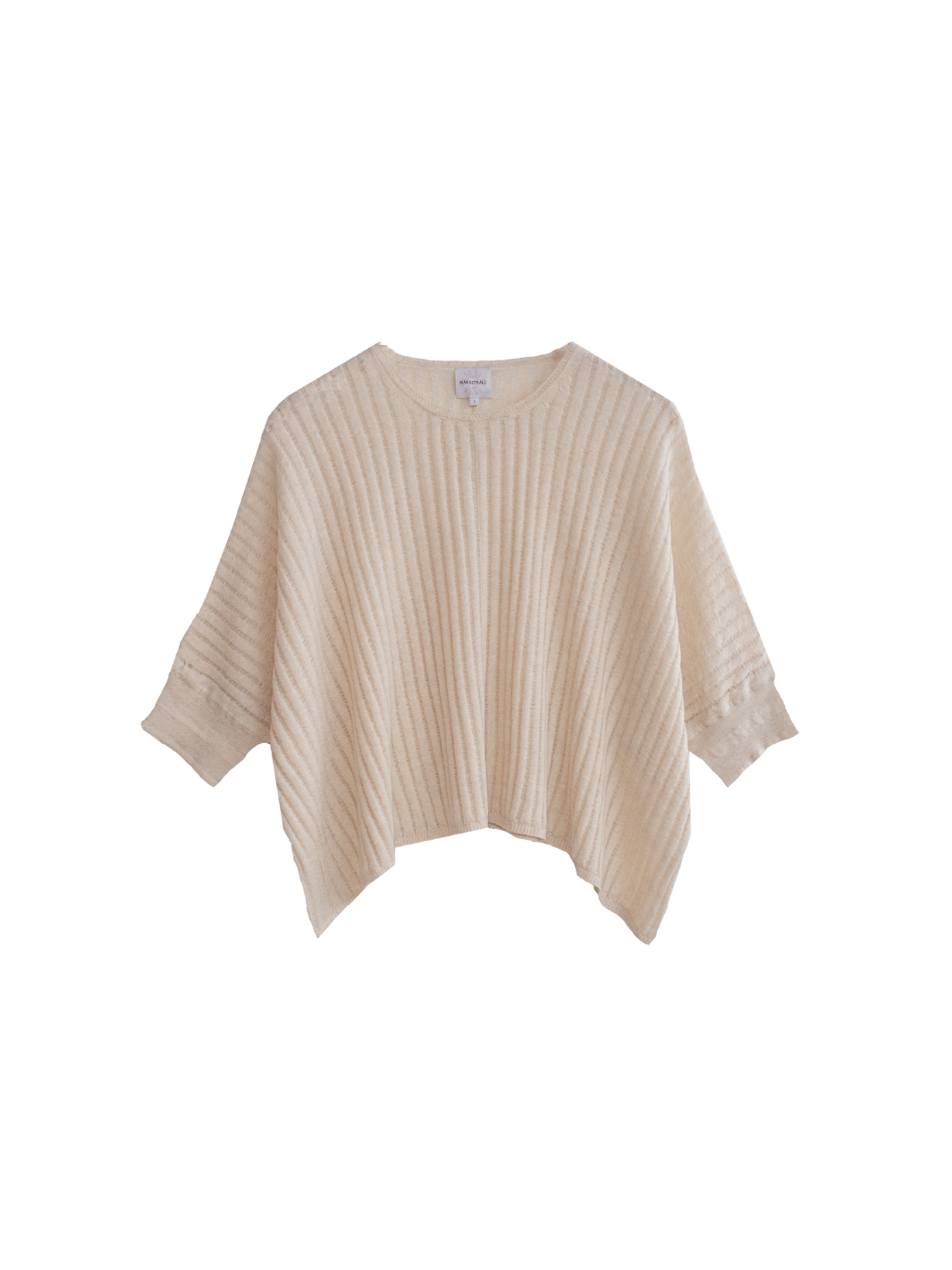 Beige Agnes Moonbeam Stickatd T-shirt