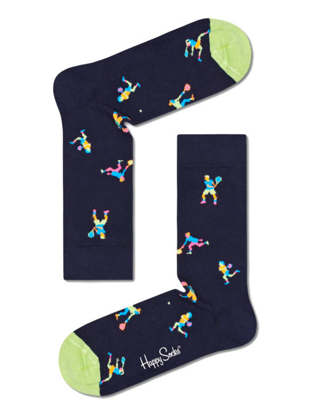Blå Happy Socks för män med sportmotiv för honom och henne