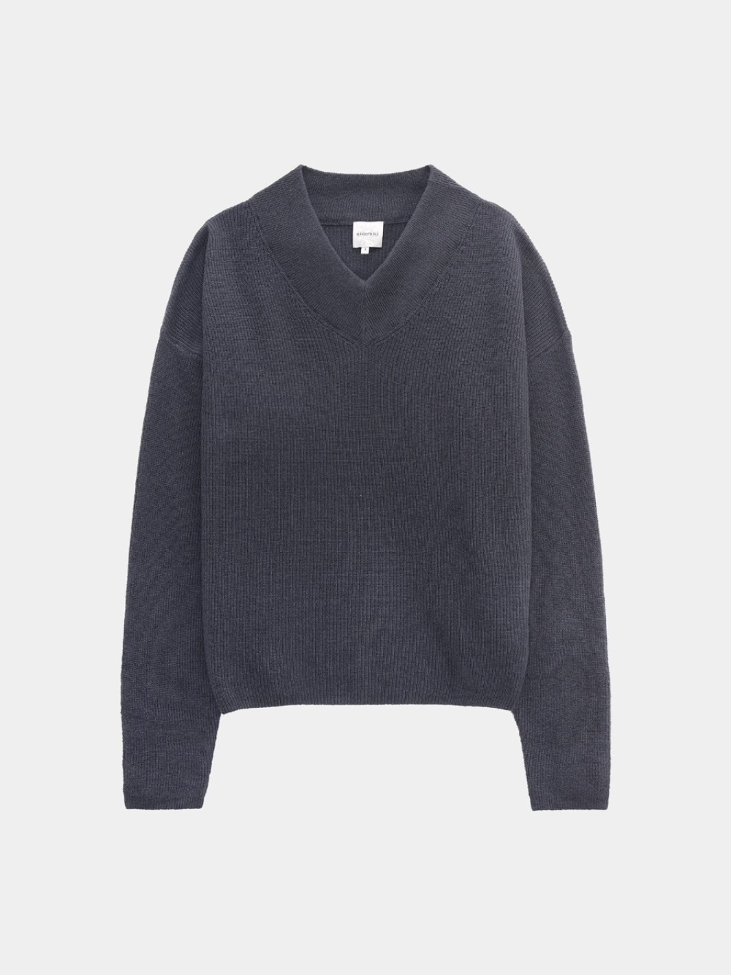 Blå Verona Moonbeam V-halsstickad