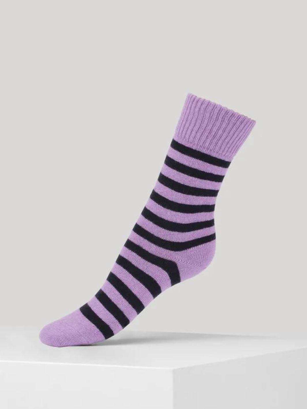 Blå/lila randiga Dear Denier Cashmere strumpor