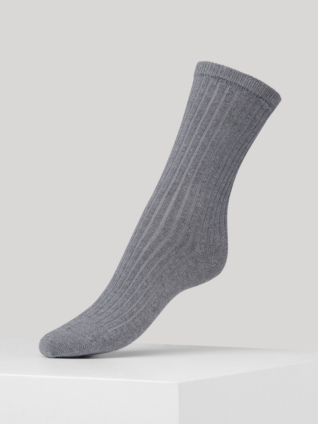 Solid Grey Dear Denier Cashmere strumpor