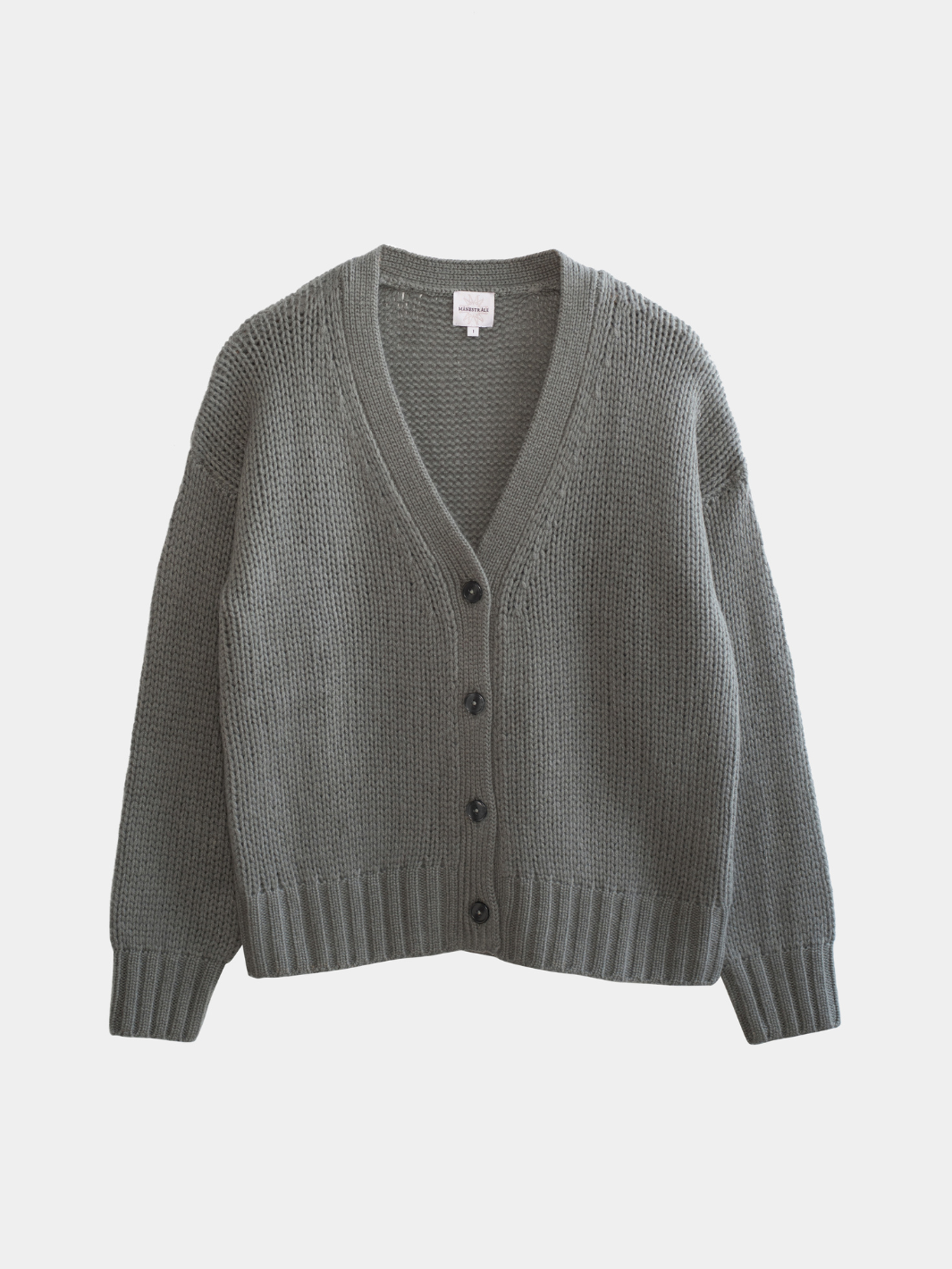 Grå Nora Moonbeam Cashmere Cardigan
