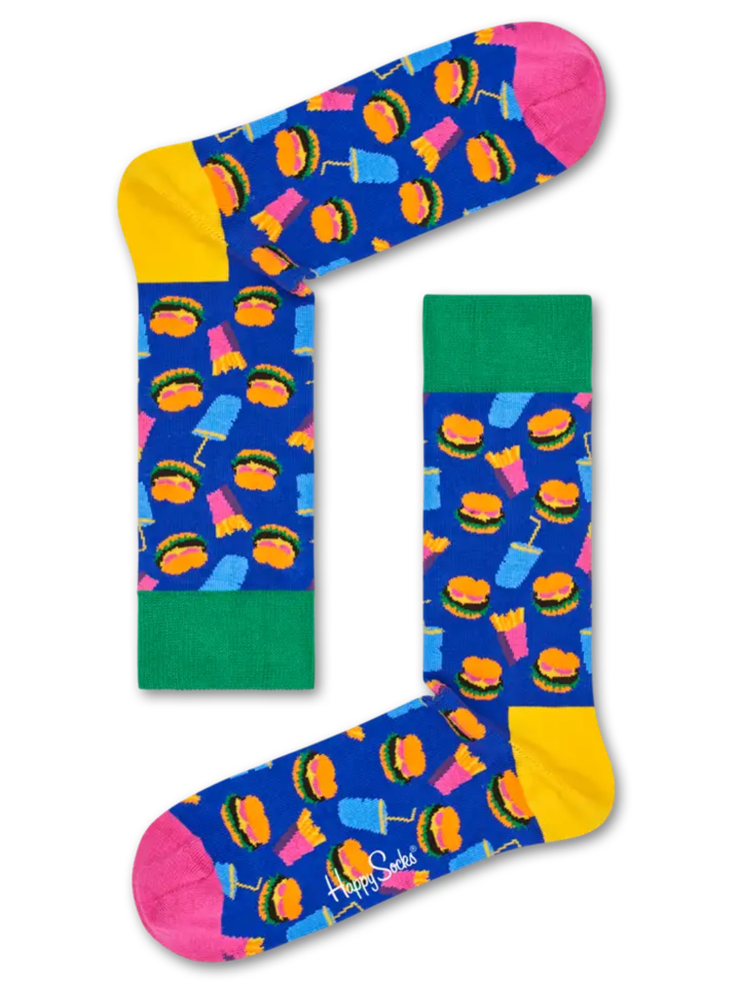 Lila Burger Happy Socks för män