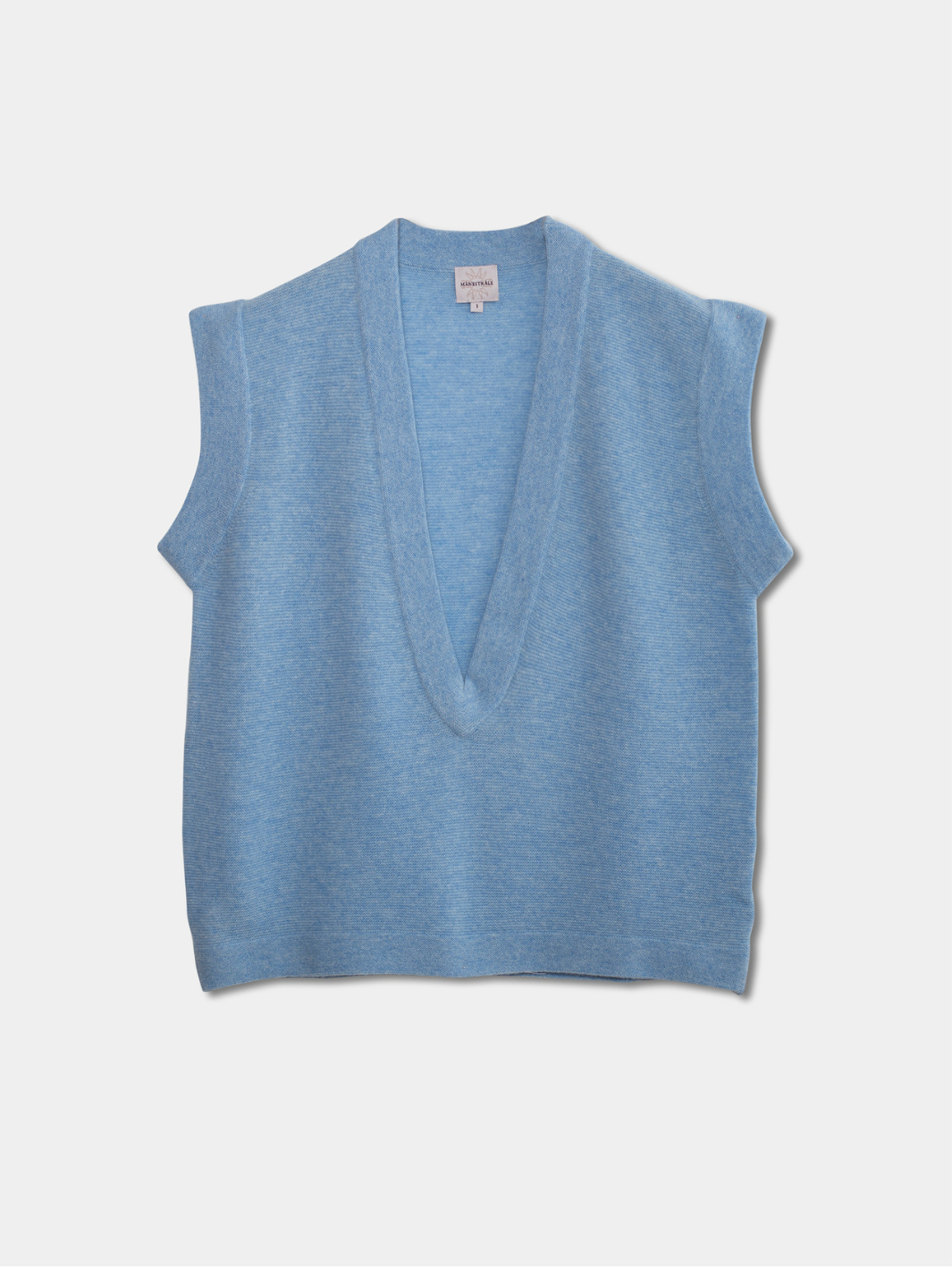 Ljusblå Camille Moonbeam Cashmere Cardigan