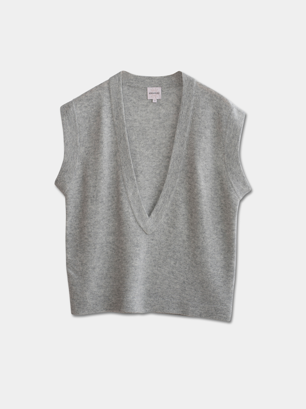 Ljusgrå Camille Moonbeam Cashmere Cardigan