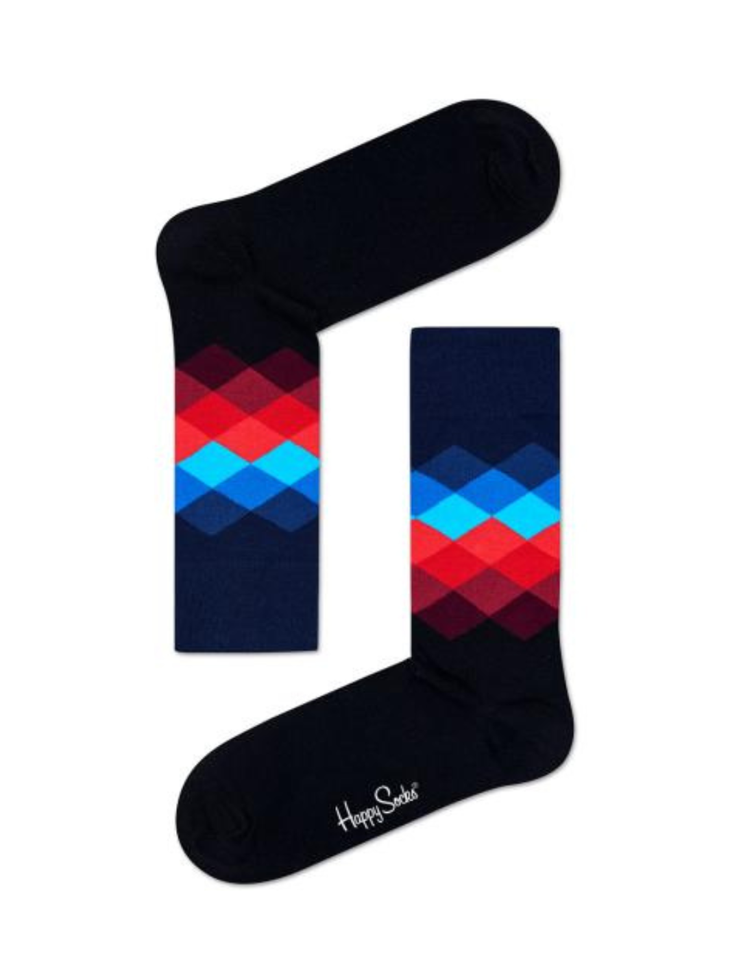 Svarta mäns Happy Socks Harlequin Check för honom och henne