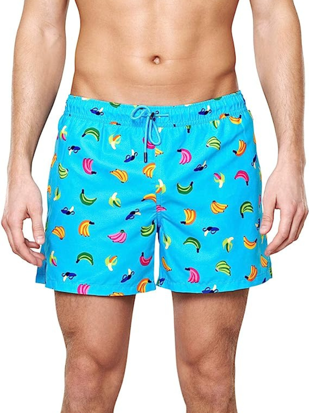 Turkos Happy Socks simshorts med bananer
