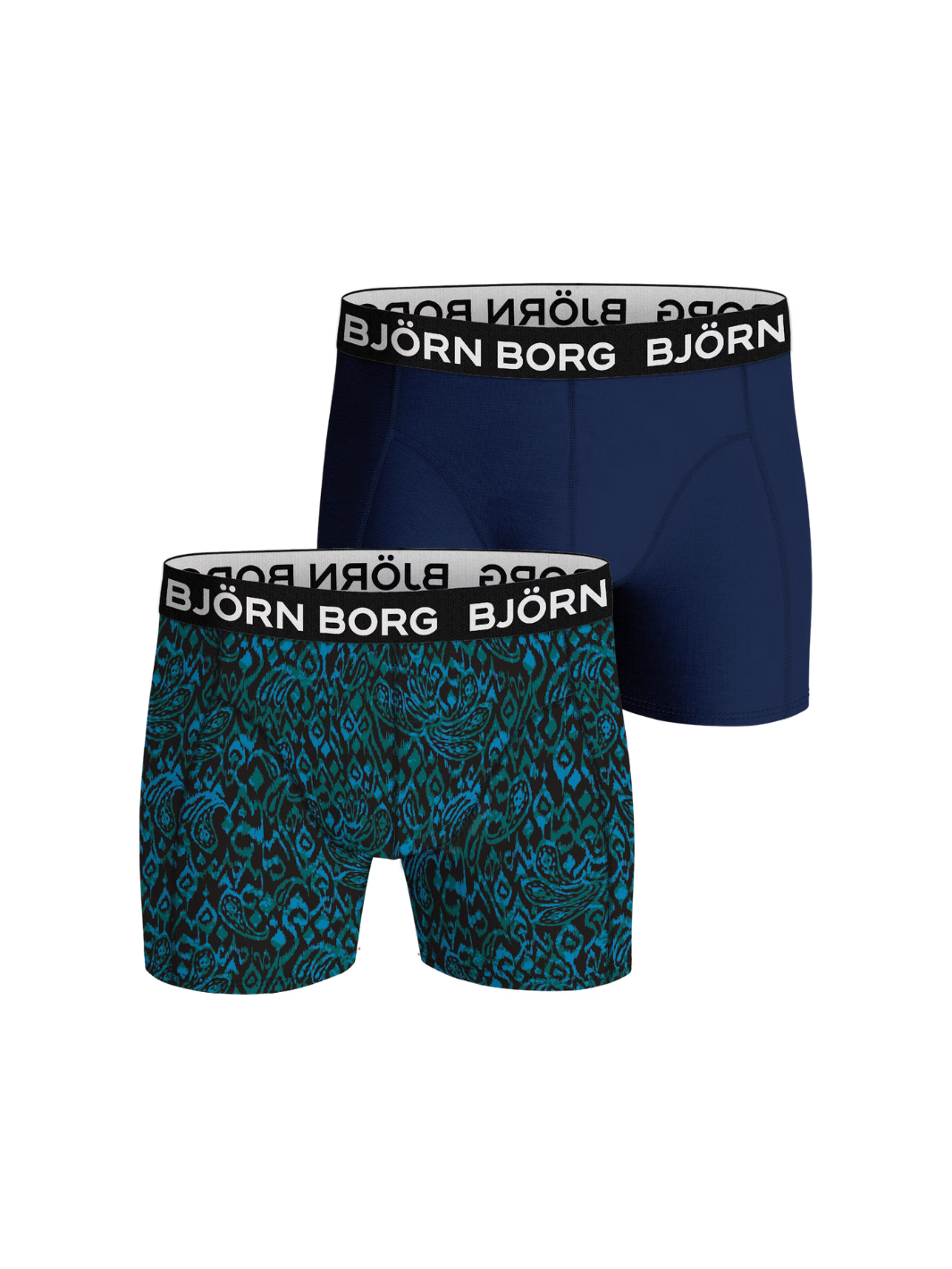 Björn Borg 2-Pack 10002923-MP001 farverige Bambus boxershorts til mænd - Komfortabelt og slidstærkt undertøj
