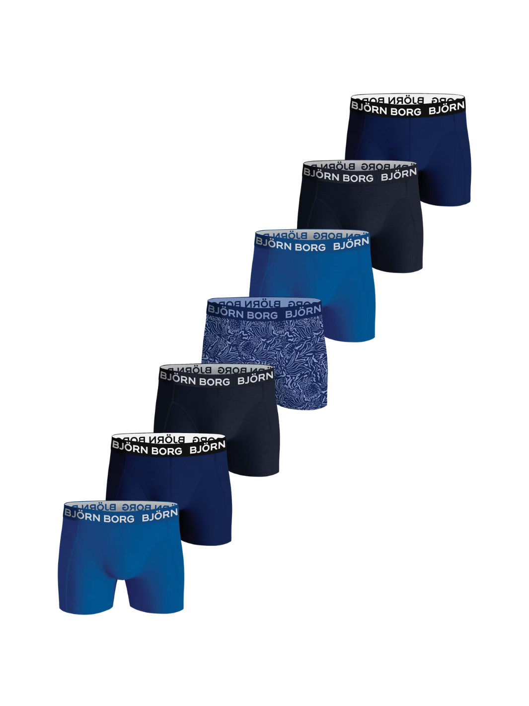 Björn Borg 7-Pack 10003037-MP001 farverige boxershorts til drenge - Komfortabelt og slidstærkt undertøj