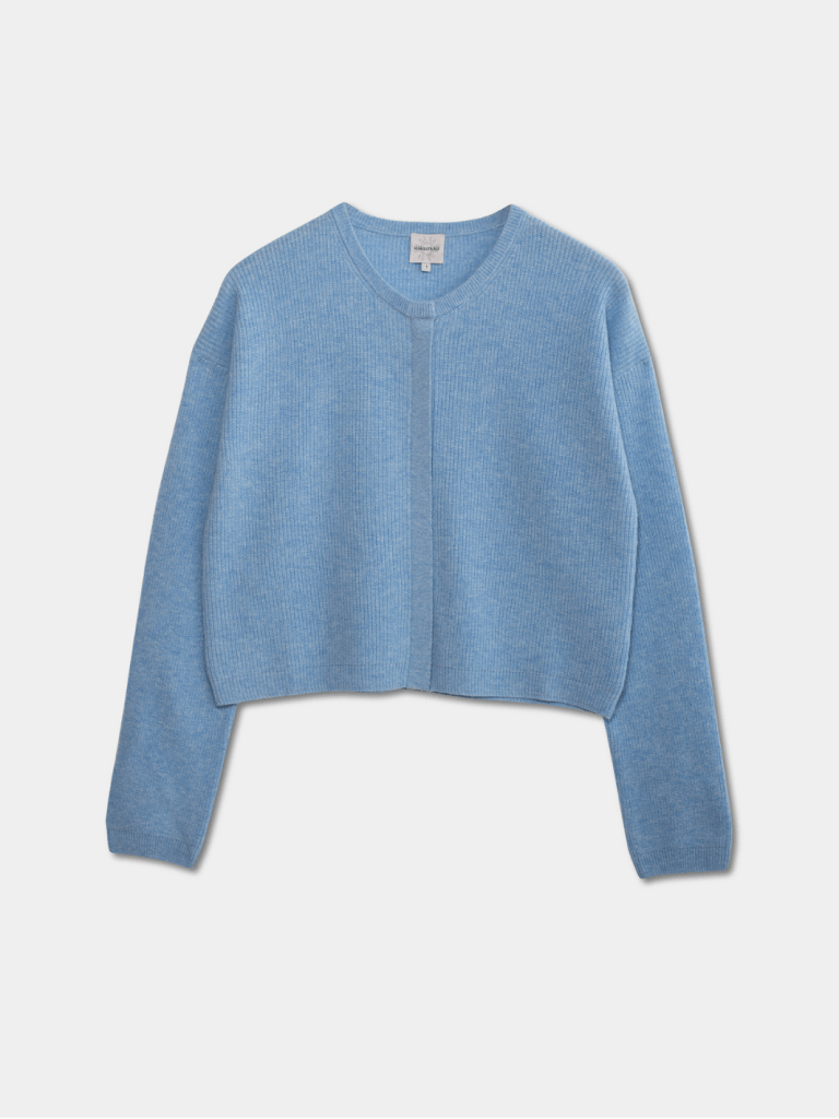 Lyseblå Minna Månestråle Cashmere Cardigan 0/XS Månestråle