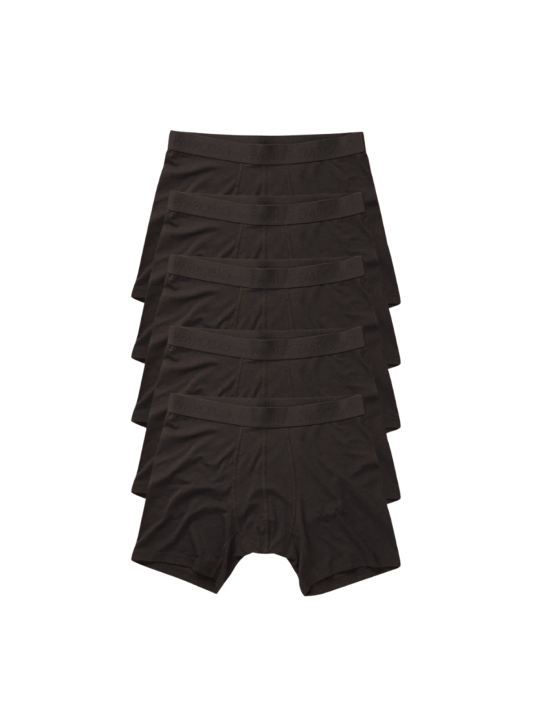 Panos Emporio Basic Sort 5 - Pack Bambus Boxershorts Til Ham M Panos Emporio
