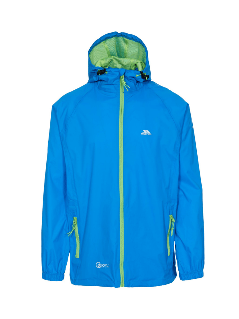 Trespass Kobolt Qicpac Unisex Regnjakke Koboltblå Trespass
