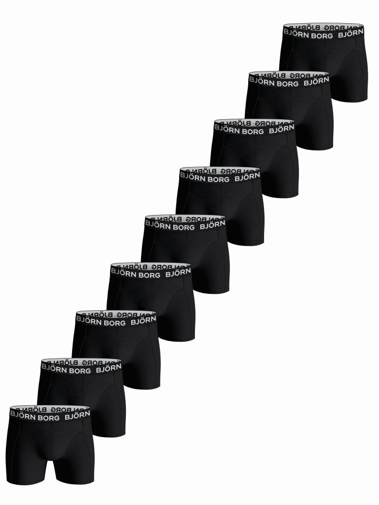 9 - Pack Sort Björn Borg Basic Essential Boxer Shorts M Björn Borg
