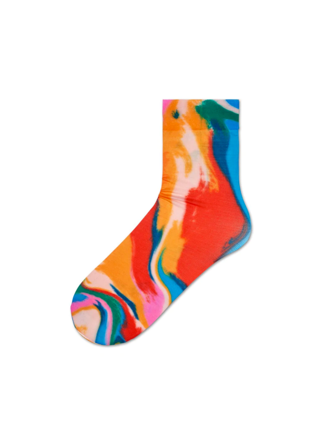 Orange Hysteriaa Mia Ankel Sock
