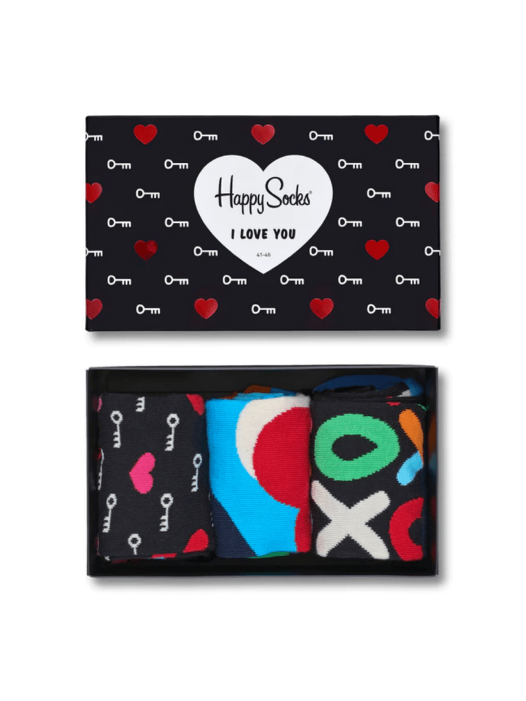 Happy Socks I Love U Gaveæske Til Ham & Hende 36 - 40 Happy Socks