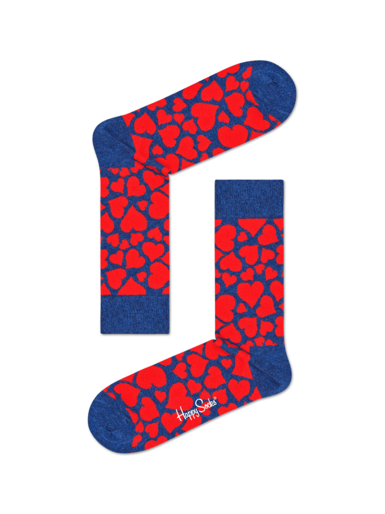 Rød Happy Socks Hjerte Strømpe Til Ham & Hende 36 - 40 Happy Socks