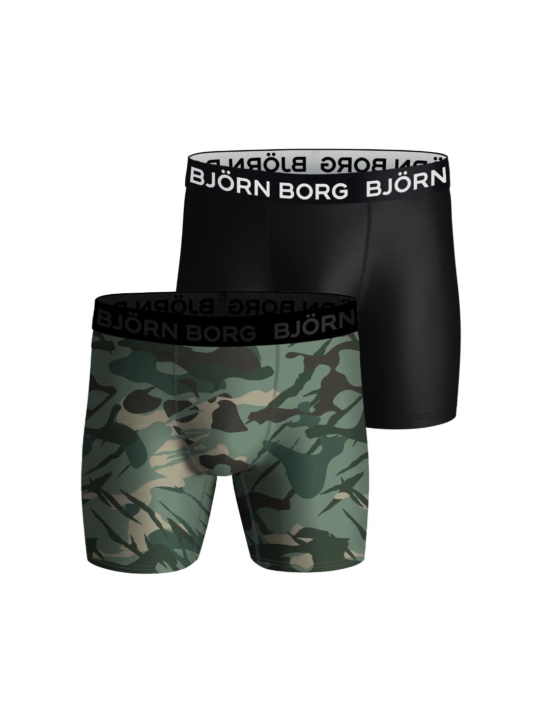 2-Pack Sort / Camouflage Björn Borg Performance Boxer Shorts