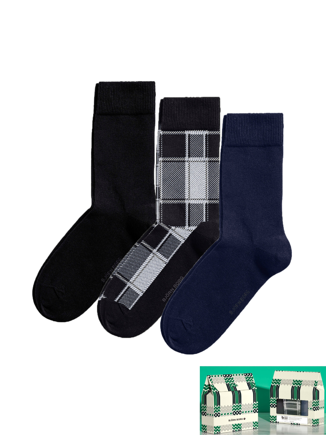 3-Pack Björn Borg Herre Ankel Sok