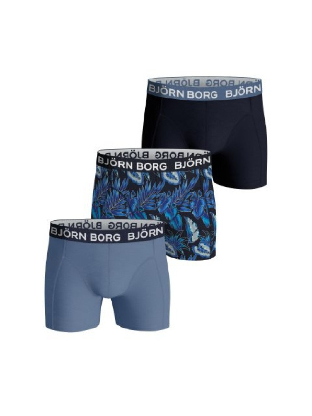 3-Pack Blå Björn Borg  Boxer Shorts