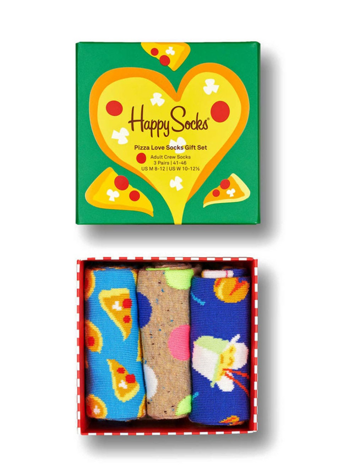 3-pack Happy Socks Love Pizza Socks