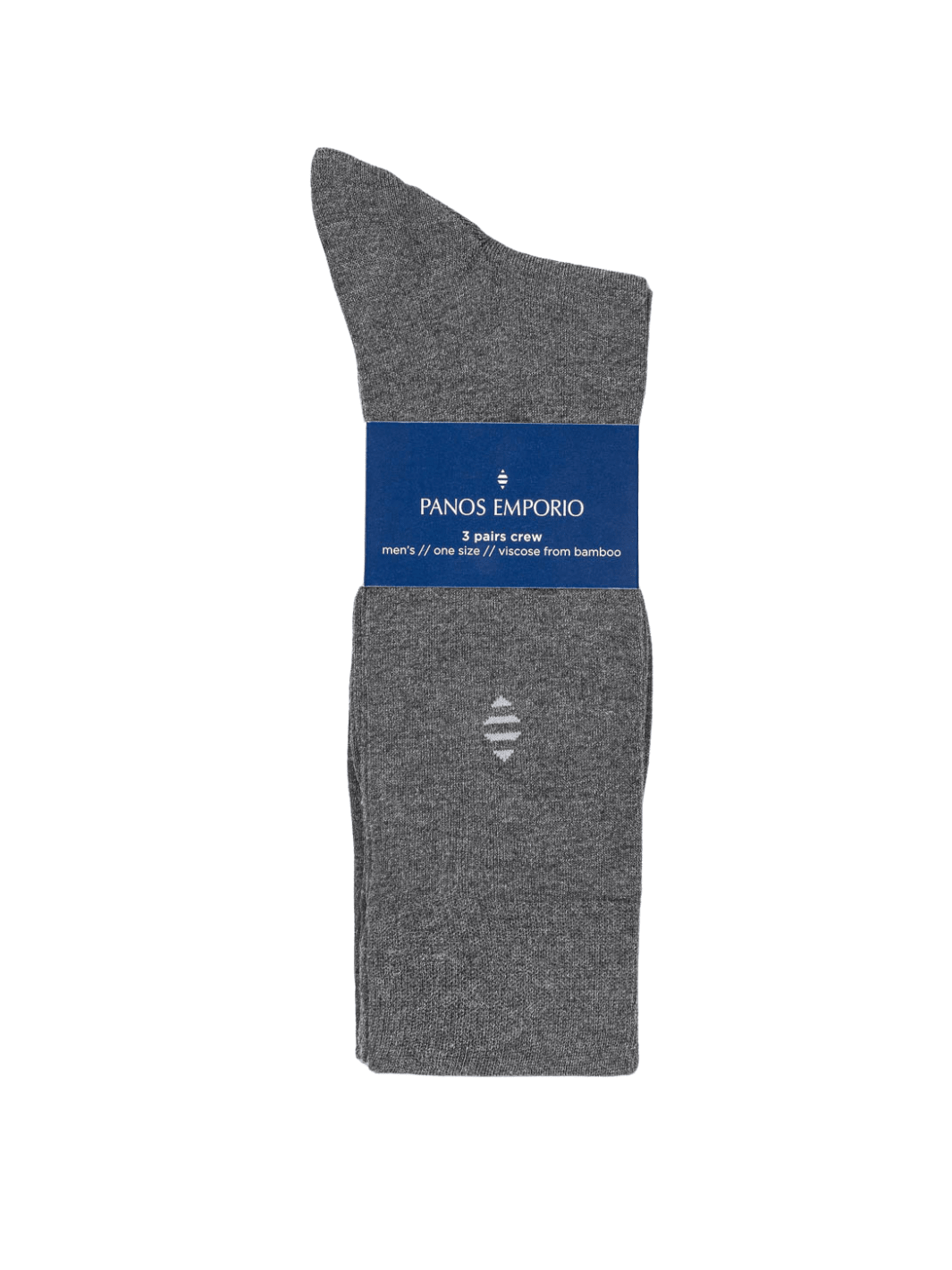 3-Pack Koksgrå Panos Emporio Bambus Strømper 40 - 46 ONE SIZE Panos Emporio
