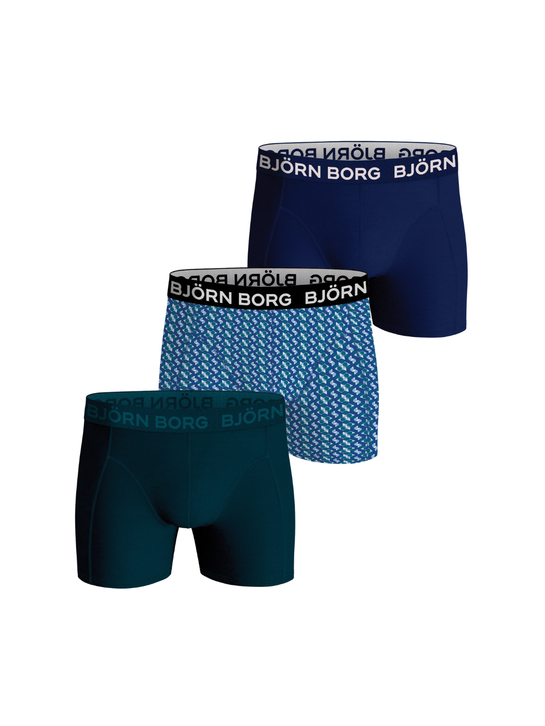 3-pack Björn Borg Blå Drenge Boxershorts