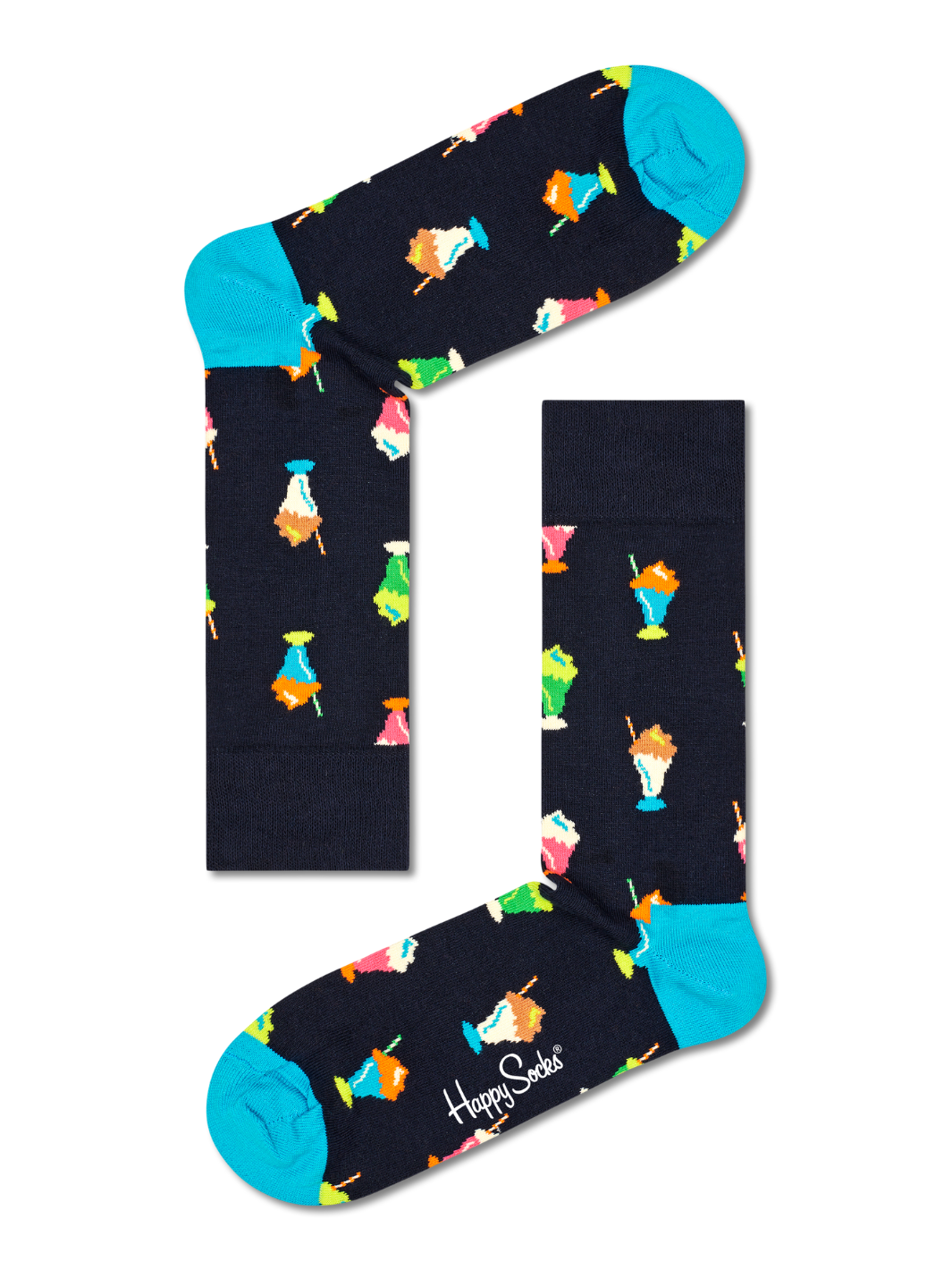 4-pack Happy Socks presentförpackning i blå färger