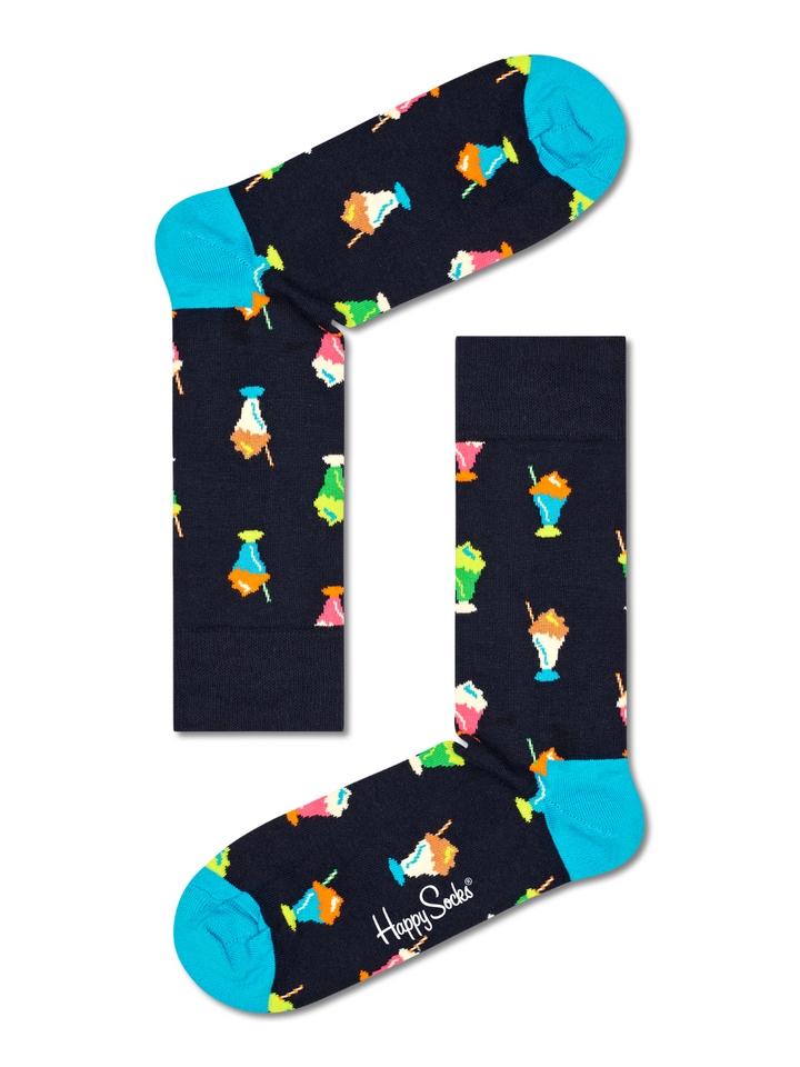 4-pack Happy Socks presentförpackning i blå färger