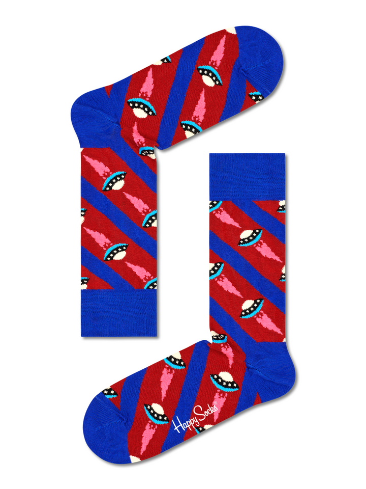 4-pack Happy Socks presentförpackning i blå färger
