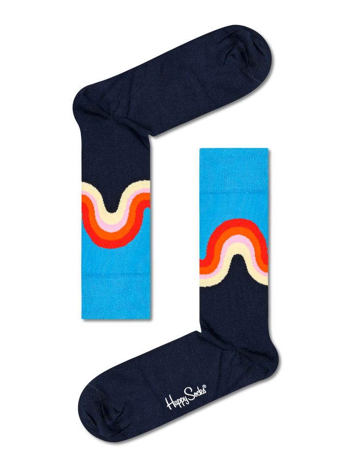 4-pack Happy Socks presentförpackning i blå färger