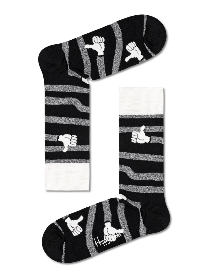 4-pack Happy Socks Svart/Vit presentförpackning för henne