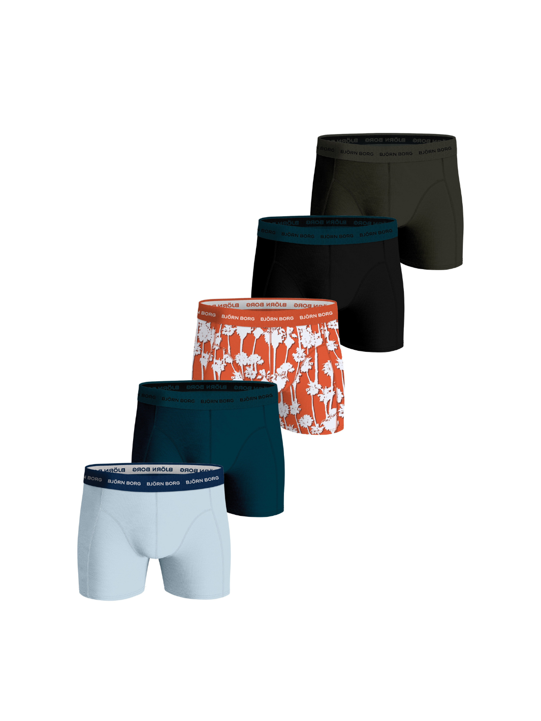 5-Pack Multi Björn Borg Essential Boxer Shorts