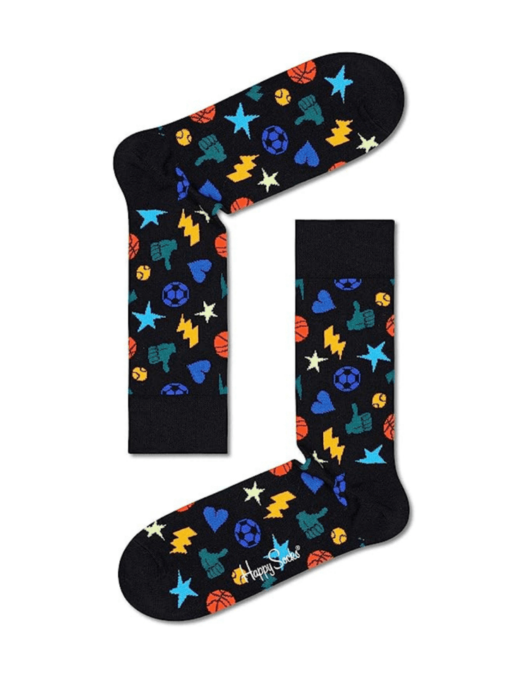 5 - Pack Happy Socks Gamer Gaveæske Til Ham 41 - 46 Happy Socks
