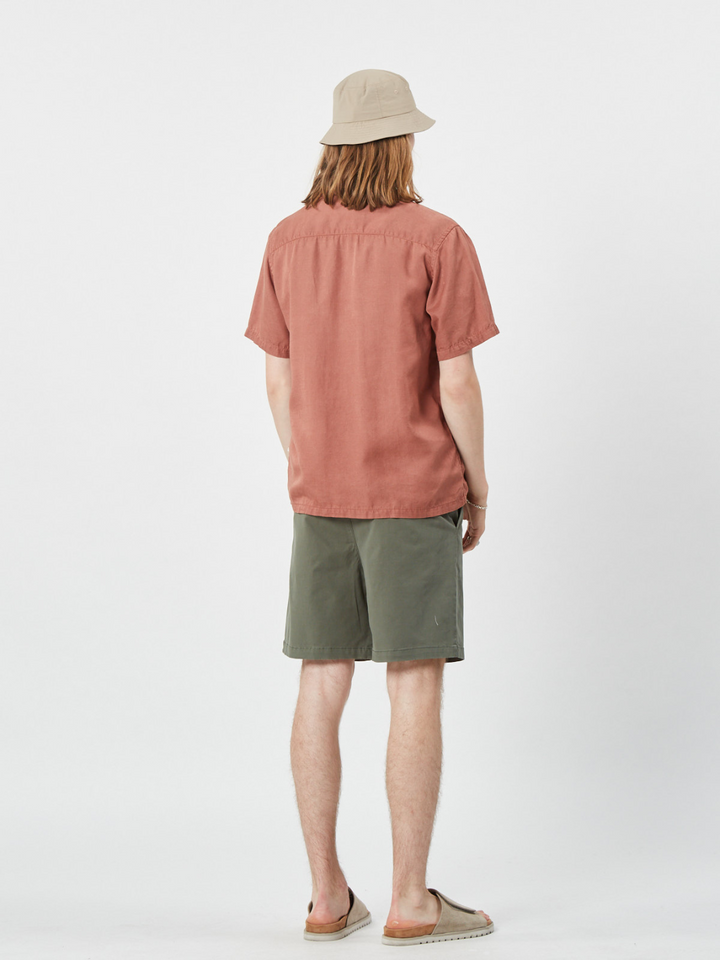 Army Green Bratto Mini Shorts för män