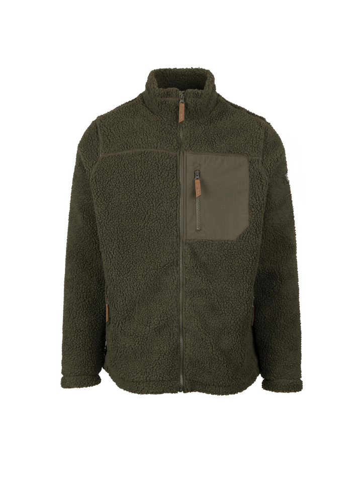 Army Green Sheer Trespass Sherpa Fleece för män