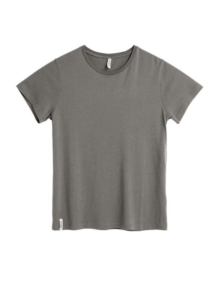 Basic Icôn T-shirt med rund hals för kvinnor