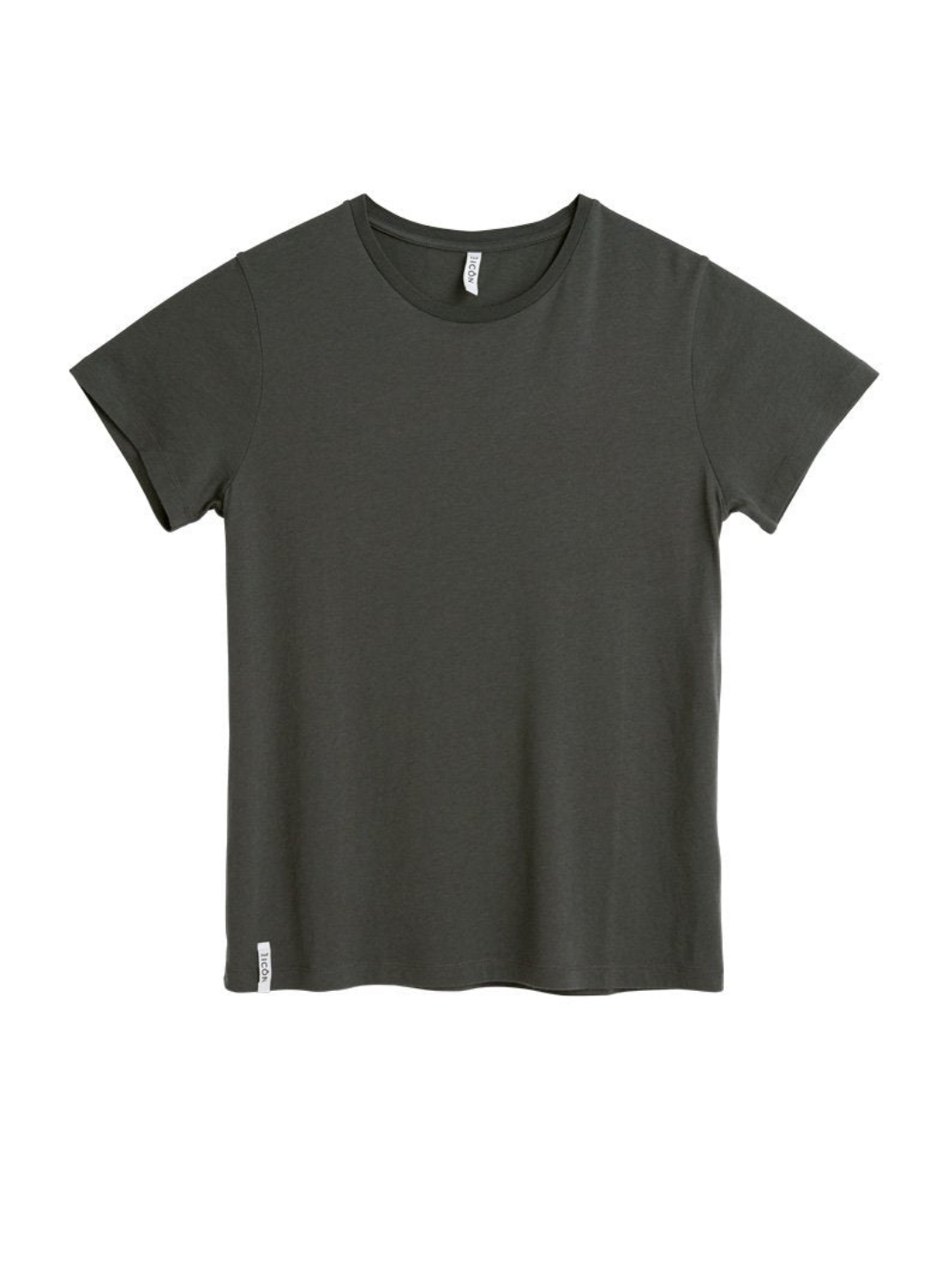 Basic Icôn T-shirt med rund hals för kvinnor