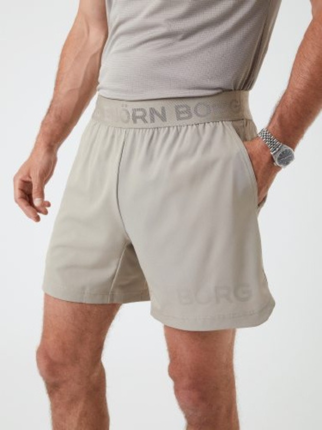Beige  Björn Borg Performance Shorts