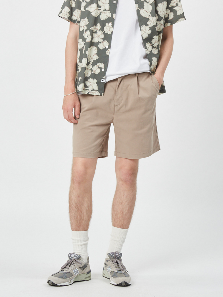 Beige Bratto Mini Shorts för män