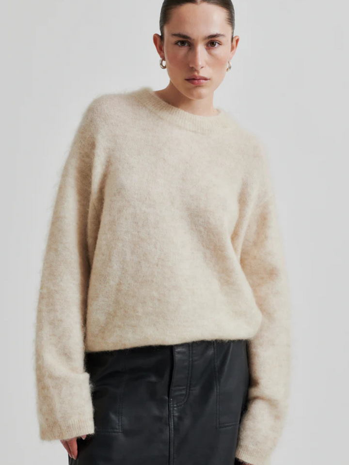 Beige Andra Kvinna Anneleen Stickat