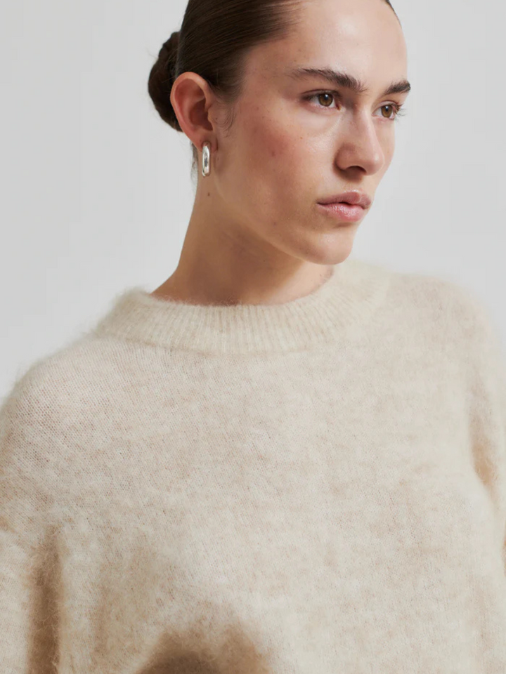 Beige Andra Kvinna Anneleen Stickat