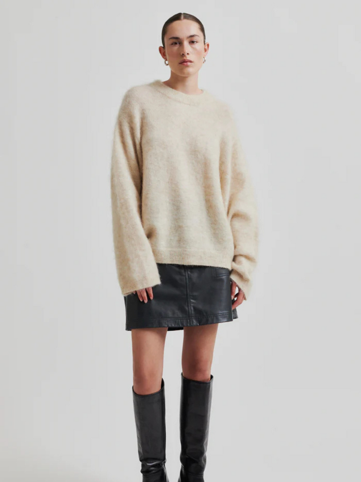 Beige Andra Kvinna Anneleen Stickat