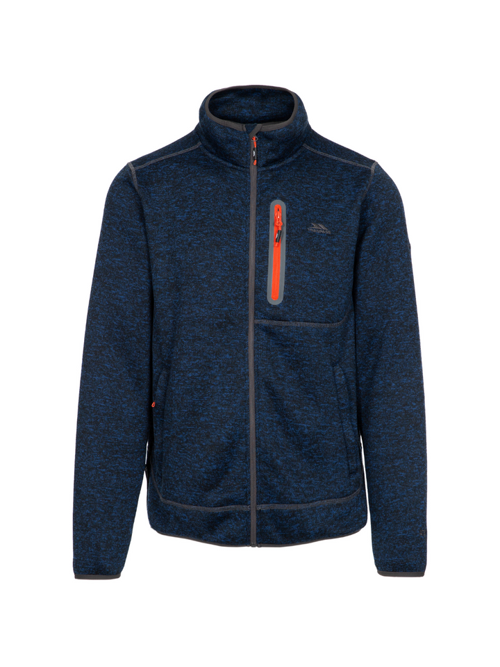 Blå Bingham Trespass Mellanlager Fleece för män