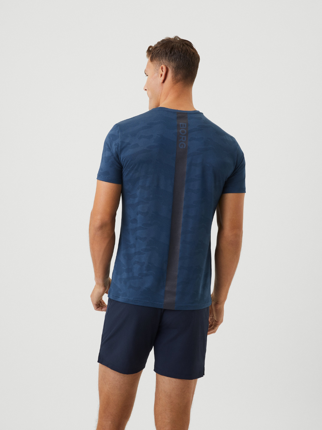 Blå Björn Borg Camo Performance T-shirt