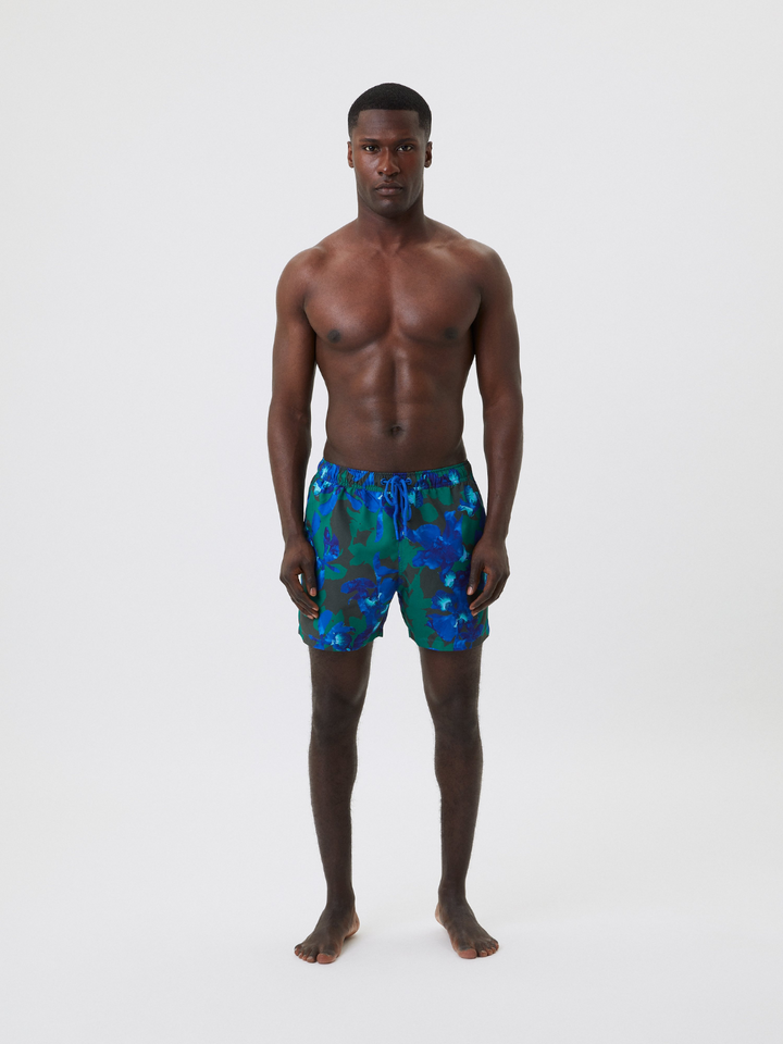 Blåblommiga Björn Borg badshorts för män